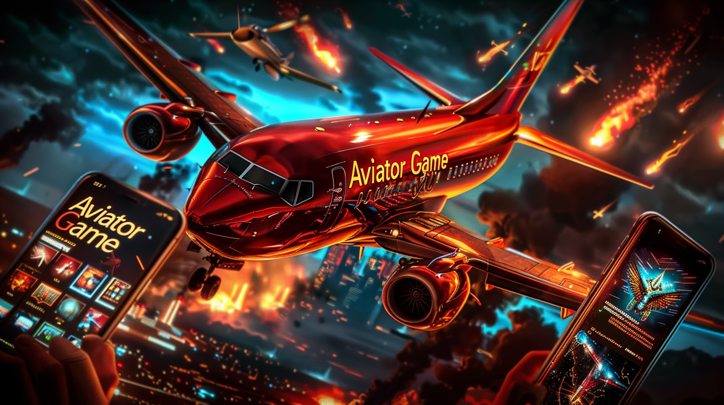 A red jet flying over a city in 7u777 Aviator, showing the game’s thrill.